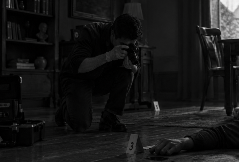 Foto de escena forense y policial